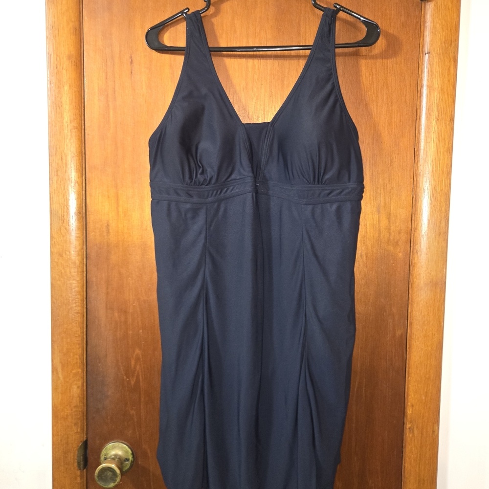 Classic Black One-Piece Swim Dress